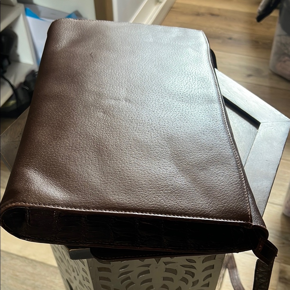 🛑 1 hour sale. Valentino Garavani, Brown Leather Shoulder Bag, 100% authentic - Picture 7 of 16